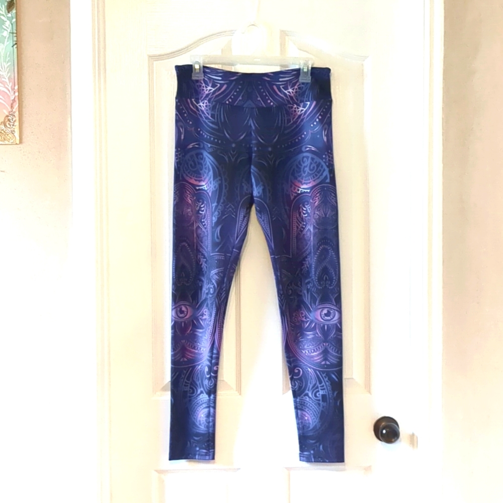 Groovy Purple Patterned Leggings
